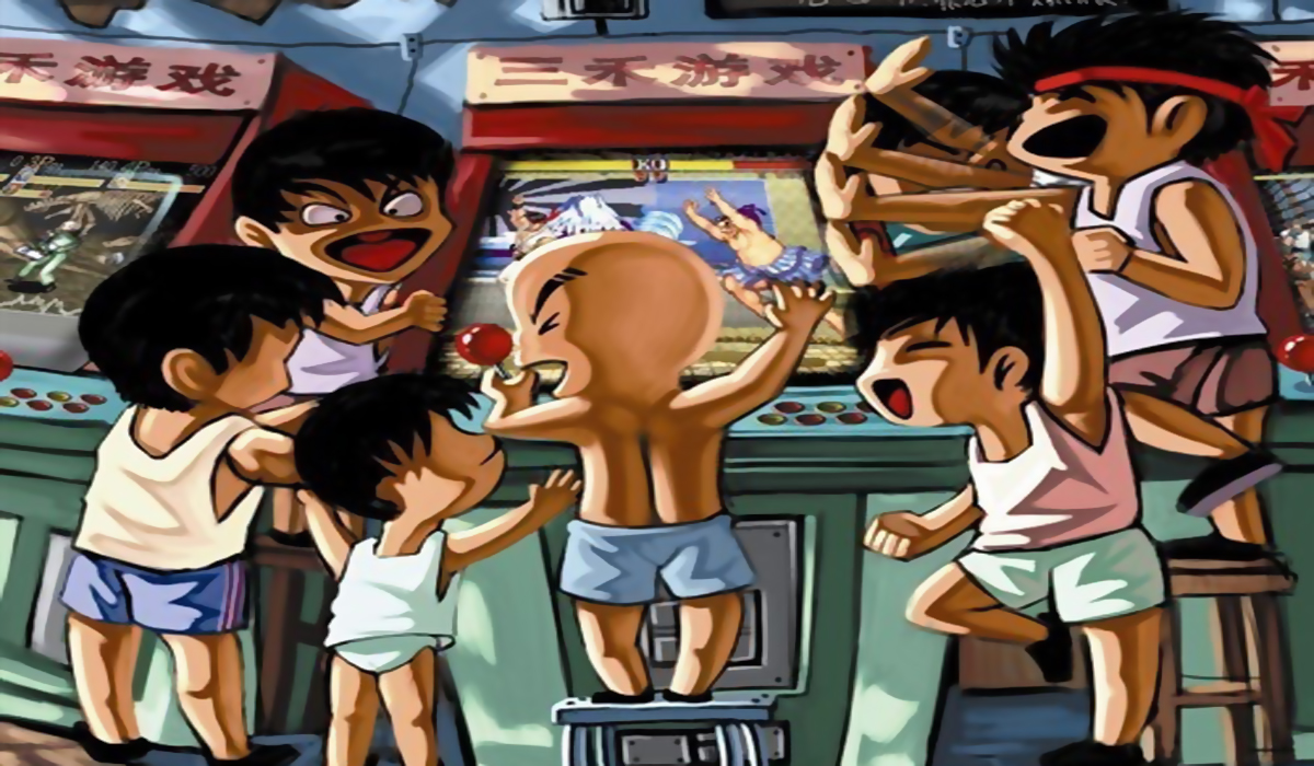 回忆里一群人一起玩游艺机的快感